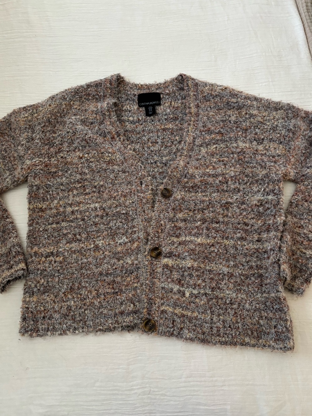 Chunky knit button up cardigan